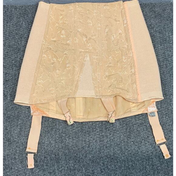 Vtg 1930s Rengo Foundations Boned Girdle Skirt Corset Shapewear B5 - Picture 3 of 10